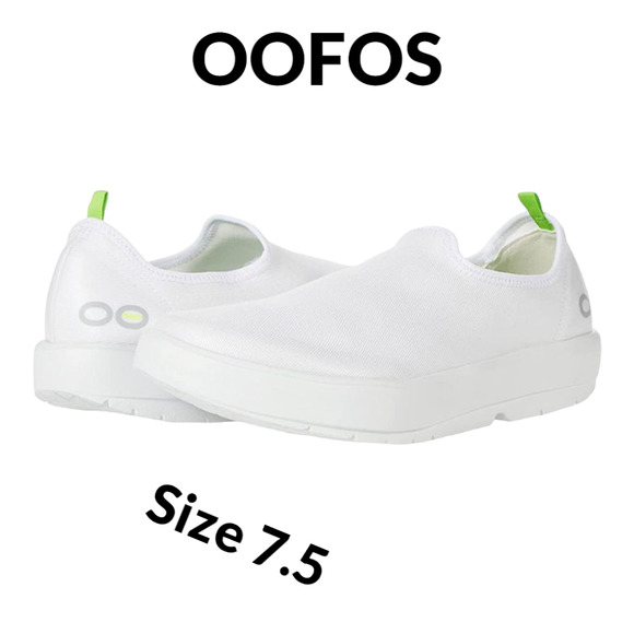 OOFOS Shoes Oofos Oomg Eezee Low Shoe Womens White Woven Canvas
